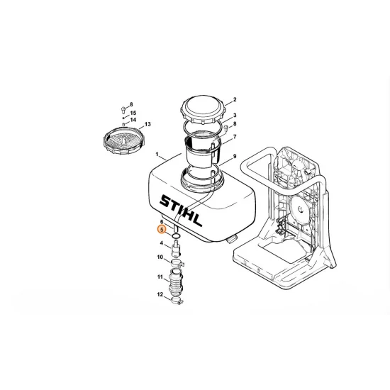 STIHL  Okrągły pierścień uszczelniający 23,4x3,53 9645 945 7700